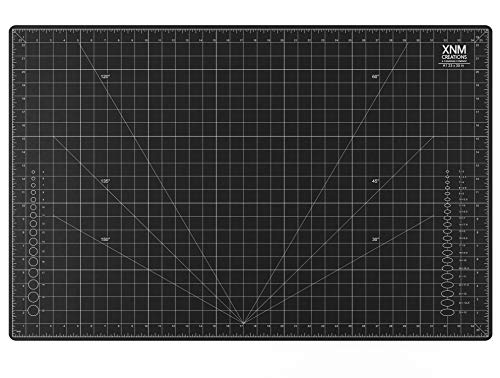 XNM Creations Hochwertige, selbstheilende Schneidematte, 61 x 91,4 cm, A1-3-lagige PVC-Konstruktion, doppelseitig, imperiale und metrische Rasterlinien, perfekt zum Schneiden, Nähen und Basteln von XNM Creations