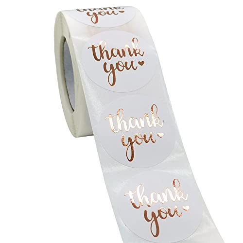 500 Stück Geschenkaufkleber Dankeschön Sticker Etiketten, 2.5 Cm Klebeetiketten Rund Selbstklebend Danke Aufkleber, Roll Aufkleb Für Hochzeit Geburtstag Dankeskarten Einladungen Grußkarten (Stil B) von XNSHUN