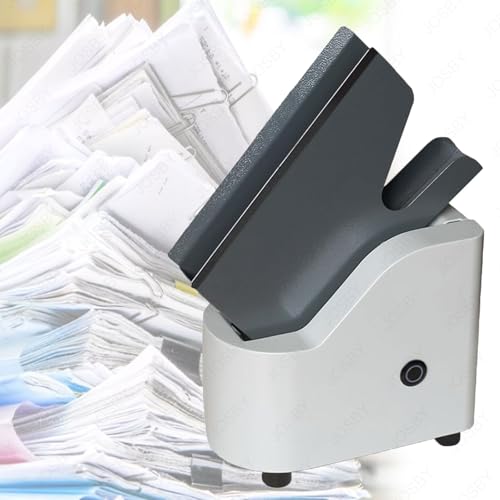 XNZJHPP 6000R/min Commercial Paper Organizer, 10W Eingebläsesautomatische Papierschüttelmaschine, 50 -mm -Papierrahmenbreite, 3 Sekunden zum Ausrichten, A4 Tabletop Papier Jogger von XNZJHPP