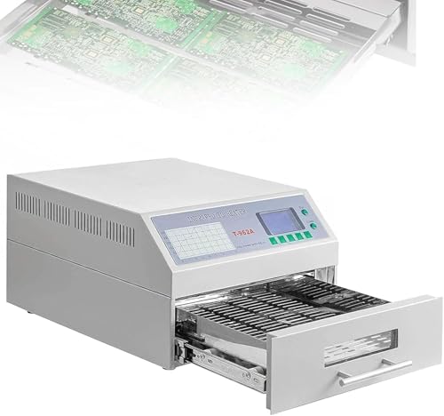 XNZJHPP Automatische Reflow-Lötmaschine, Infrarot-Leiterplatten-Lötofen, Reflow-Lötmaschine, Reflow-Lötofen, Infrarot-Heizungslötmaschine für Lötprüfungen von XNZJHPP