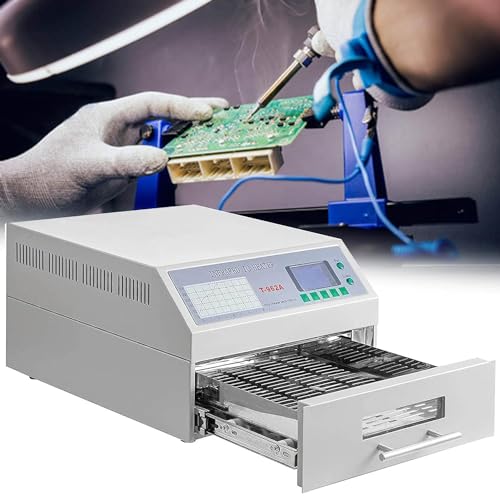 XNZJHPP Automatische Reflow-Lötmaschine, Infrarot-Lötofen, Reflow-Lötmaschine, Reflow-Ofen, Infrarot-Heizungslötmaschine für Lötprüfungen von XNZJHPP