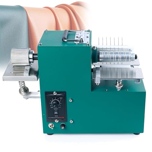 XNZJHPP Elektrische Lederbandschneider-Geschwindigkeit einstellbar, Leathercraft Splitter Skiver Machine für LedertaschenschuheP aper DoubleHead von XNZJHPP