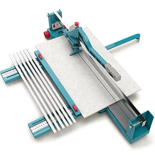 XNZJHPP Manuelle Fliesenschneider, hochpräzise Laser-Bodenfliesenschneidemaschine mit Rädern, 1200 mm Schnittbreite, Schnittstärke 6–15 mm, für Wandfliesen von XNZJHPP