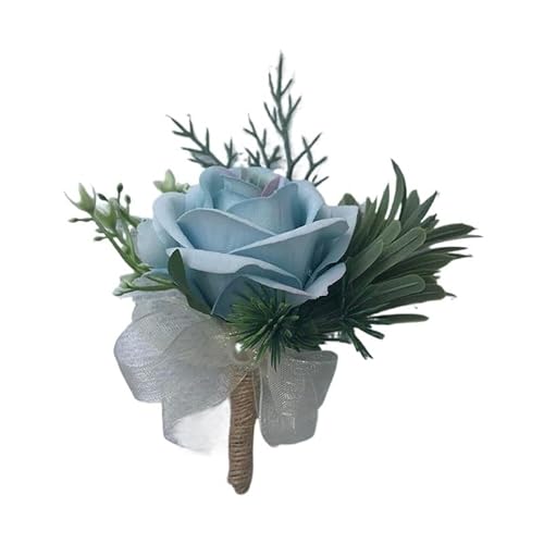 XPJYUA Hochzeit Corsage Ansteckblume for die Hochzeit, Rosenperle, Ansteckblume for das Handgelenk, Hochzeitsarmband for die Brautjungfer, Ansteckblume for das Handgelenk, Brautjungfernschwestern(07) von XPJYUA