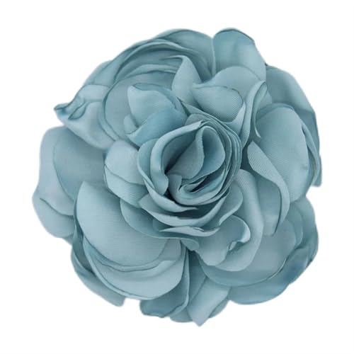 XPJYUA Hochzeit Corsage Frauen Blume Brosche Stoff Revers Pin Elegante Tuch Corsage Handgemachte Boutonnieres Kunst Hochzeit Partei Schmuck Geschenk(Blue Green) von XPJYUA