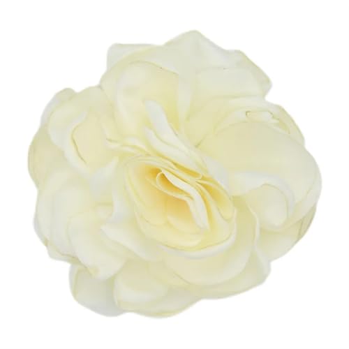 XPJYUA Hochzeit Corsage Frauen Blume Brosche Stoff Revers Pin Elegante Tuch Corsage Handgemachte Boutonnieres Kunst Hochzeit Partei Schmuck Geschenk(White) von XPJYUA