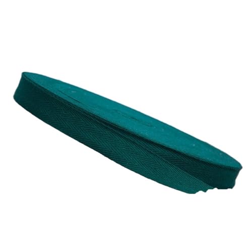 XPJYUA Schrägband Baumwolle 10 Meter 10 mm/15 mm/20 mm Baumwollband, Haarschleife, Party-Dekoration, DIY, Nähen, Basteln(Dark Green,10mm 10meters) von XPJYUA