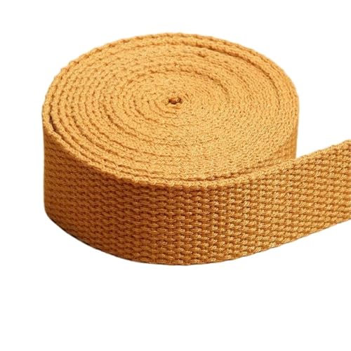 XPJYUA Schrägband Baumwolle 10 Meter 25/32 mm Gurtband aus Polyester-Baumwoll-Canvas-Gurtband for Rucksackgurt, Gürtelband, Kleidungsstück, gewebtes Band(10,25mm) von XPJYUA