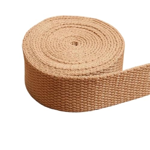 XPJYUA Schrägband Baumwolle 10 Meter 25/32 mm Gurtband aus Polyester-Baumwoll-Canvas-Gurtband for Rucksackgurt, Gürtelband, Kleidungsstück, gewebtes Band(9,25mm) von XPJYUA