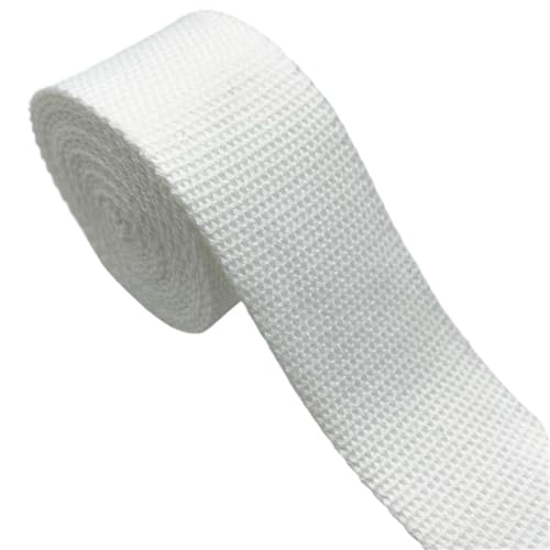 XPJYUA Schrägband Baumwolle 2 Yards 25 mm 30 mm 38 mm Baumwoll-Gurtband, Canvas-Baumwollband for Rucksack-Umreifungstaschen, Basteln, DIY-Gürteltaschen-Zubehör(01,25mm 2yards) von XPJYUA