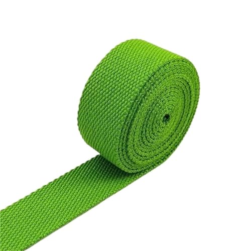 XPJYUA Schrägband Baumwolle 3 Meter 20–38 mm 2 mm Baumwoll-Gurtband, Rucksack-Gürtelband, Polyester-Band, Gurte, Gepäck, Schrägband, DIY-Zubehör(13Green,20mm) von XPJYUA