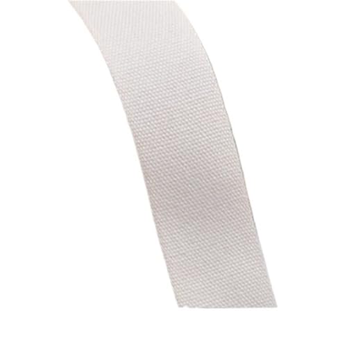 XPJYUA Schrägband Baumwolle 5 Yards schwarz-weißes, einfarbiges Twill-Baumwollbindeband, Gurtband, Besatz for Verpacken von Kleidungsstücken, Zubehör, handgefertigt, Heimwerken(Plain beige800,50MM) von XPJYUA