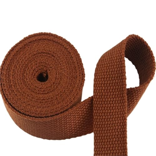 XPJYUA Schrägband Baumwolle 5M Baumwolle Gurtband Canvas Band for Rucksack Umreifung Taschen Handwerk DIY Gürtel Tasche Hund Zubehör 50MM 38MM 30MM 25MM 20MM(18,50MM) von XPJYUA