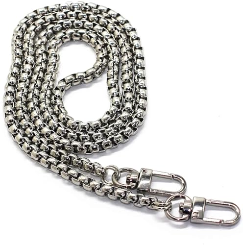 XPJYUA Taschenkette Taschenkette aus 316L-Edelstahl, massives Metall, multifunktional, kann for Halsketten, Hosenriemen, Zubehör, DIY-Geschenk verwendet werden(Width 5mm Stely 5,Length 80cm) von XPJYUA