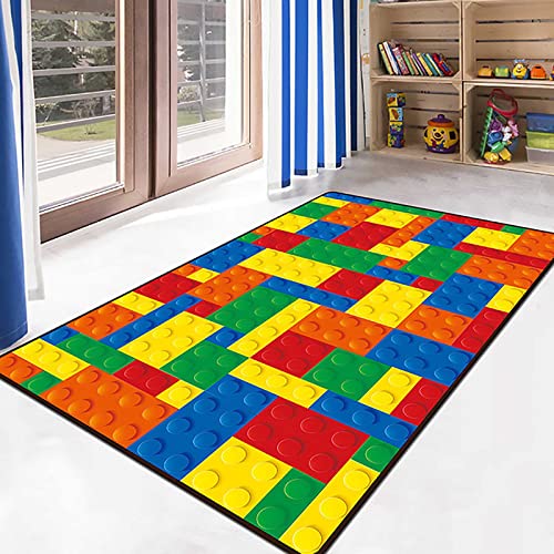 XQKXHZ Teppich Fun Kinderteppich für Babyzimmer Spielteppiche Kinderzimmer Moderne Zimmer-Teppich Rutschhemmend Lärmhemmend Kinderteppich Spiel-Teppich Spielunterlage Mädchen-Teppich,80x200cm von XQKXHZ