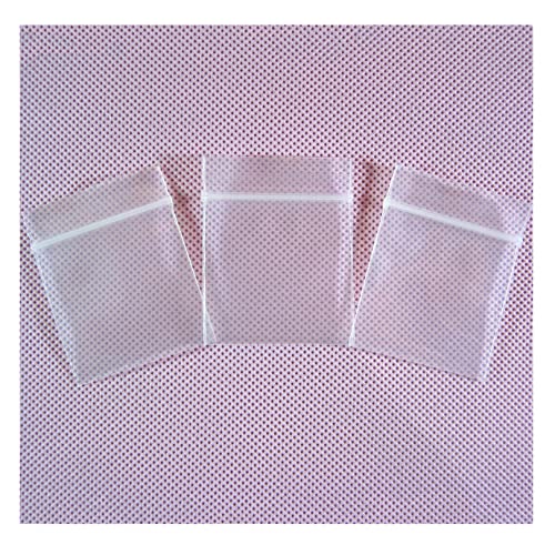 XSY Mini Zip Druckverschlussbeutel 100 Stück äußere Größe 30mm x 40mm Dicke 100 Mikron Plastiktüten Beutel Reißverschluss Wiederverschließbaren Tütchen für Packung von XSY