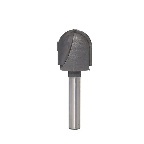 1PC 1/4" 1/2Shank CNC-Hartmetall-Schaftfräser mit langer Klinge, runder Nasenbohrer, Core-Box-Fräser, lange Reichweite(NO6) von XTINKOPW