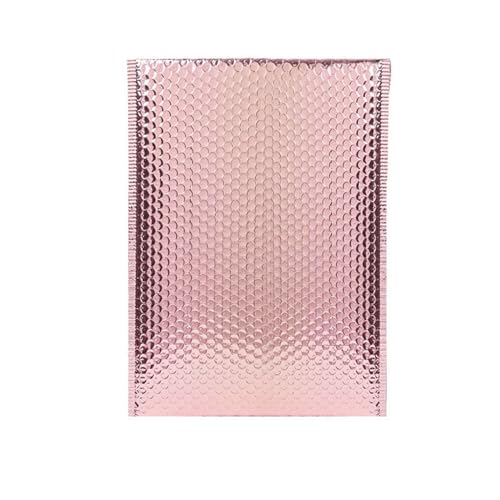 Luftpolstertaschen 100 Pcs Gift Envelopes Bags for Packaging Bubble Mailers Padded Envelopes Waterproof Packaging Bags Thicken Postage Bag Selbstklebende Gepolsterte Versandtaschen(Rose gold,13*15cm) von XUCZHAI