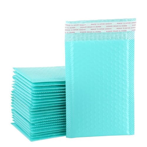 Luftpolstertaschen 30 Pack Bubble Envelope Bag Self-Sealing Postman Padded Shipping Envelope with Bubble Mailer Shipping Gift Bag Selbstklebende Gepolsterte Versandtaschen(Green,10pcs-(11x13cm)) von XUCZHAI