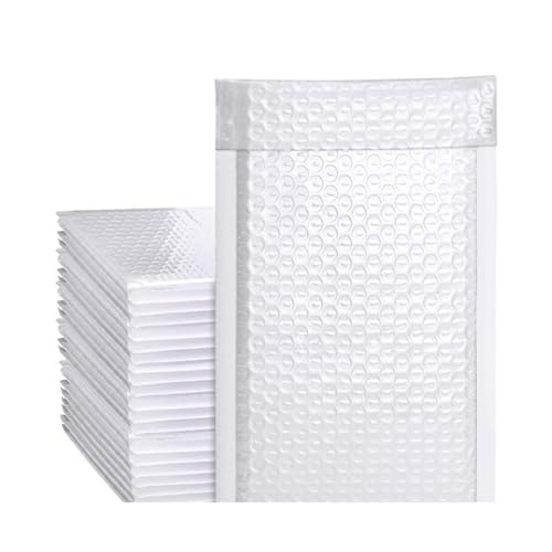 Luftpolstertaschen 30 Pack Bubble Envelope Bag Self-Sealing Postman Padded Shipping Envelope with Bubble Mailer Shipping Gift Bag Selbstklebende Gepolsterte Versandtaschen(WHITE,10pcs-(11x13cm)) von XUCZHAI