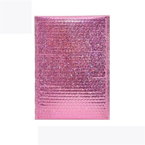 Luftpolstertaschen 50 Pcs Bubble Mailers Bubble Mailer Self Seal Padded Envelopes Gift Bags Laser Packaging Envelope Bags for Book Selbstklebende Gepolsterte Versandtaschen(Rose red,13*15cm) von XUCZHAI