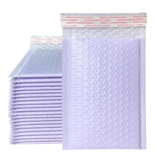 Luftpolstertaschen 50Pcs Bubble Mailers Padded Envelopes Bulk Bubble Lined Wrap Polymailer Bags for Shipping Packaging Maile Self Seal Selbstklebende Gepolsterte Versandtaschen(Purple-50pcs,18*23cm) von XUCZHAI