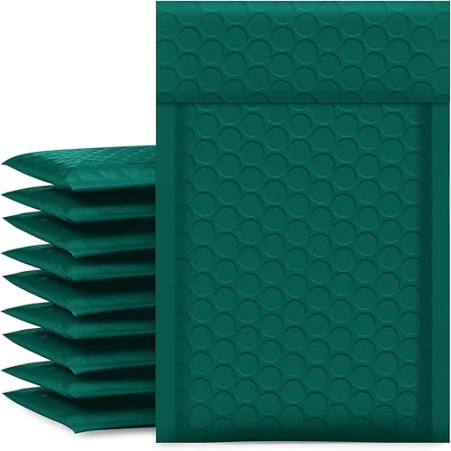 Luftpolstertaschen 50Pcs Green Bubble Mailer Bubble Padded Mailing Envelopes Mailer Poly for Packaging Self Seal Shipping Bag Bubble Padding Selbstklebende Gepolsterte Versandtaschen(100 pcs 20.5X 28) von XUCZHAI