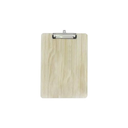 XUCZHAI Zwischenablage Dokumentenhalter, Klemmbrett, Datei, Hartfaserplatte mit Batterieclip, tragbar, A4, A5, Holz, for Schreiben, Klemmbrett, Datei, Hartfaserplatte(68TA5AC1102442-A5-BG) von XUCZHAI