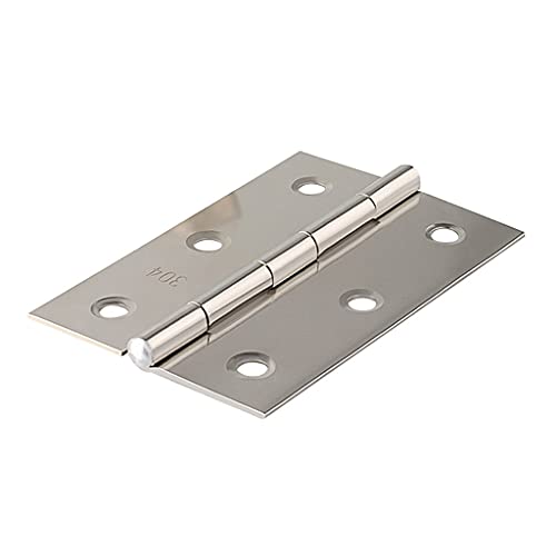 XUENNUI 20 Stück Türverbinder-Zubehör, langlebige Möbel, Zuhause, 6 Befestigungslöcher, Edelstahl-Scharniere, Fenster, Schrank, Schmuckschatulle, Scharniere(3 inches) von XUENNUI