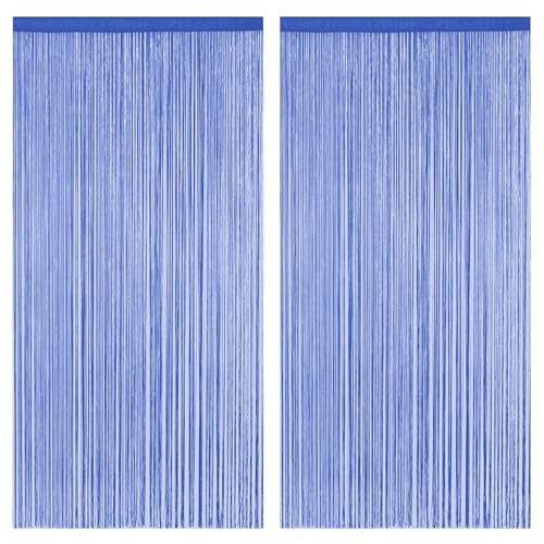 XUEYEGONGJI 2pcs Streichvorhänge, 39x79 halbgut dunkelblau von XUEYEGONGJI