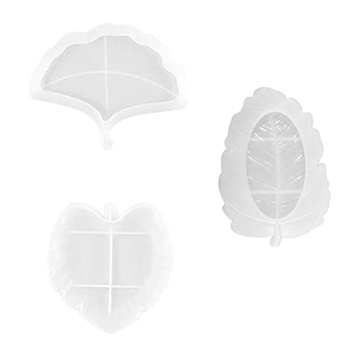 XUJIAN Blätter Silikonform, Epoxidharz, Blattform, Untersetzer, Obstschale, Silikonform von XUJIAN