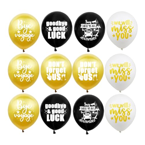 XUJLRL 12er Pack Ruhestand Luftballons - Endlich-Rentner-Latexballons als Deko-Set für Abschiedsfeier, Ruhestand und Pensionierungspartys. von XUJLRL