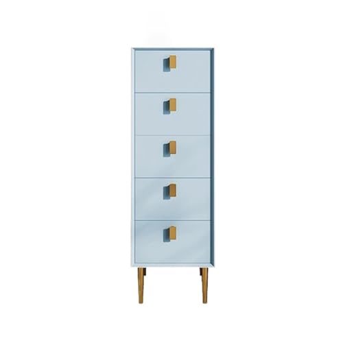 Kommode Kommode mit 5 Schubladen for Schlafzimmer, Kommode, 11,8 Zoll breiter Schlafzimmer-Aufbewahrungsschrank, Holz-Aufbewahrungsschrank, Kommoden-Organizer for Wohnzimmer, Schrank, Flur Schubladena von XUJUAN-0227