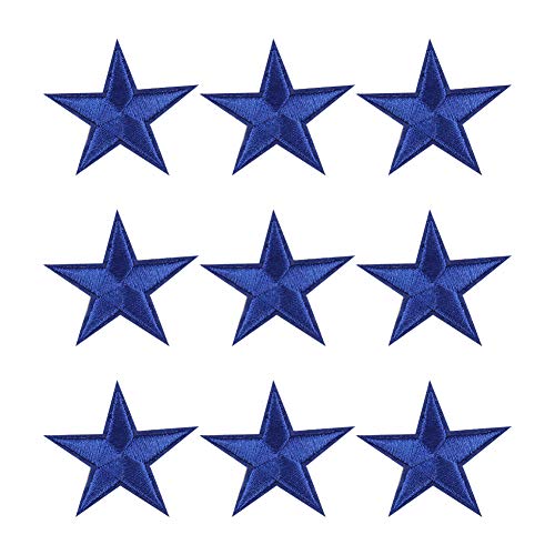 XUNHUI Blau Pentagramm Stickerei Patch Kleidung Accessoires Schuhe und Hüte patch Schmiedeeisen Abziehbilder 10 Stück von XUNHUI