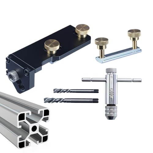 XUQEAYWD Aluminiumprofil Gewindeführung | Profilschneider - Gewindeschneide-Assistent mit präziser Positionierung für Beschläge und Geländerschneider für Bau Montage Möbel Kabel und XUQEAYWD Aluminiumprofil Gewindeführung | Profilschneider - Gewindeschneide-Assistent mit präziser Positionierung für Beschläge und Geländerschneider für Bau Montage Möbel Kabel und von XUQEAYWD