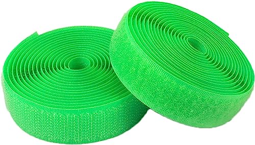 Klettband zum nähen 20 mm breite Rolle Klettband, nicht klebendes Nylonband, zum Nähen von Kleidungsbefestigungskissen-Light Green||2cm*10m von XUSHIQMG