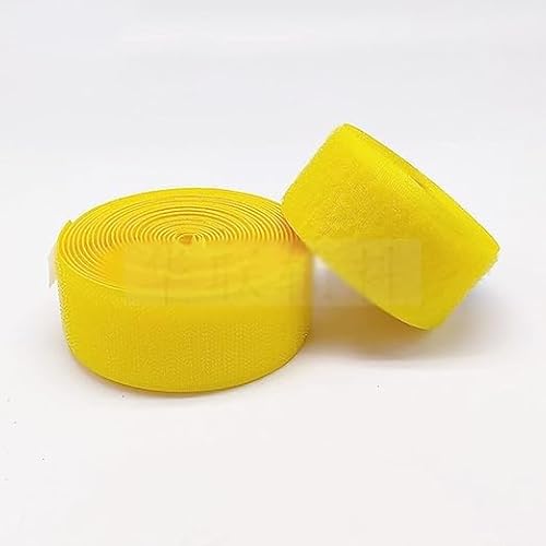 Klettband zum nähen Strapazierfähiges Klettband, nicht klebendes Klebeband, Klettband zum Aufnähen, Nylongewebeband-Yellow||10cm*1m von XUSHIQMG