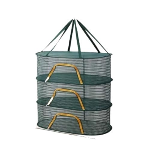 XUWEWI Wäschetrocknungsnetz 2 stücke Kleidung Trocknen Netto Hängende Kleidung Trocknen Netze for Kleidung Tuch Trockner Käfig Lagerung Rack Für Zuhause(3 Layer Green) von XUWEWI