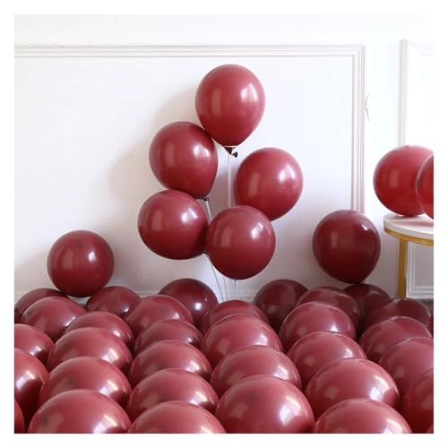 XUXINYCS 100 Stück Burgunderrot Gold Krone Ballon Girlande Bogen Kit Weiß Sand Ballon Hochzeit Valentinstag Brautdusche Geburtstag Party Deko von XUXINYCS