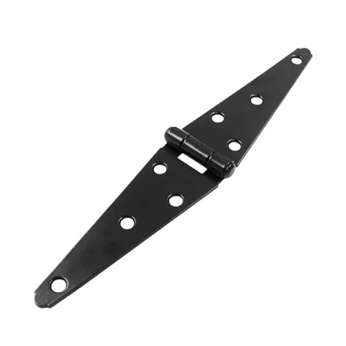 XUXPFJ 1PC Schwarz Eisen Scharnier Schrank Garten Schuppen 2-6 Zoll Holz Tür Tor Licht Tore Scharnier Möbel tür Hardware(146mm) von XUXPFJ