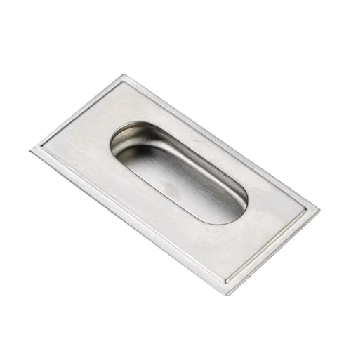 XUXPFJ 96mm Schrank versteckte Griffe Edelstahl unsichtbarer Griff Kreis Schublade Kleiderschrank Knöpfe mit Schrauben Möbelbeschläge(128mm Hole) von XUXPFJ