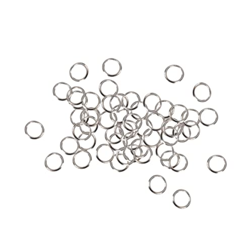 50 PCs geteilte Ringe kleine Schlüsselringe Bulk -Schlüsselbund für die Schlüsselorganisation DIY Crafts Keyrings 9mm von XVHOAB