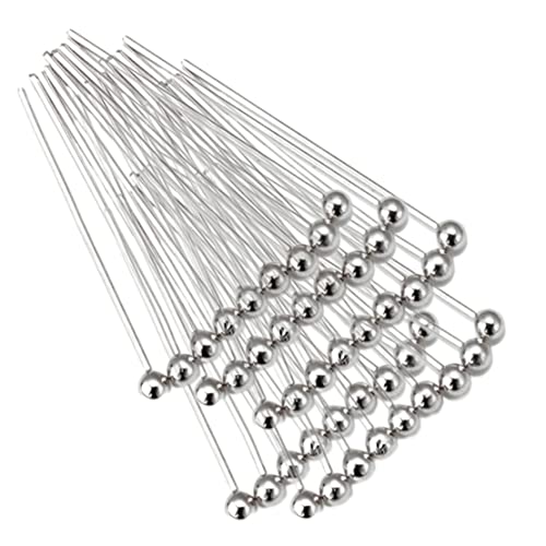 Stainless Steel XL Long Ball Head Pins for Jewelry Making, Earrings, Crafts- Hypoallergenic (70mm x 24 Gauge) 3 Inch von XVHOAB