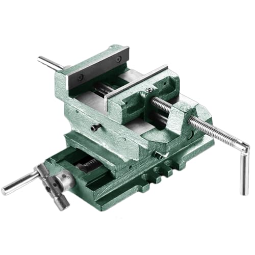 Hochleistungs-Kreuzschlitten-X-Y-Verbundschraubstock 6-Zoll-Kreuzschlitten-Schraubstockklemmmaschine, Industrieller Präzisionsschraubstock für Bohrmaschinen, für Heim, CNC, Holzbearbeitungsfräsen von XWZZSY