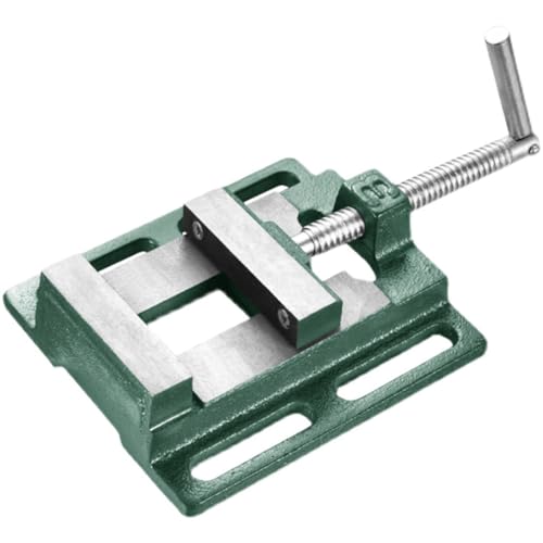 Industrieller Bohrmaschinenschraubstock Tragbarer Maschinenschraubstock, 45# Stahl-Schraubstockklemme mit Schlitzsockel, zum Fräsen, Bohren, für die Holzbearbeitung und Maschinenwartung(Size:2.5'') von XWZZSY