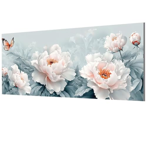 Malen Nach Zahlen Erwachsene Blume, Schmetterling Malen Nach Zahlen Leinwand, DIY Bastelset Erwachsene Paint by Numbers mit Pinseln und Acrylpigment für Zimmer Wand Deko Geschenke 50x100cm, Model-1664 Malen Nach Zahlen Erwachsene Blume, Schmetterling Malen Nach Zahlen Leinwand, DIY Bastelset Erwachsene Paint by Numbers mit Pinseln und Acrylpigment für Zimmer Wand Deko Geschenke 50x100cm, Model-1664 von XXDBBDOU