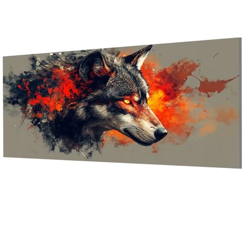Malen Nach Zahlen Erwachsene Wolf, Tier Malen Nach Zahlen Leinwand, DIY Bastelset Erwachsene Paint by Numbers mit Pinseln und Acrylpigment für Zimmer Deko Wohnzimmer, Geschenke 20x40cm, Model-1743 Malen Nach Zahlen Erwachsene Wolf, Tier Malen Nach Zahlen Leinwand, DIY Bastelset Erwachsene Paint by Numbers mit Pinseln und Acrylpigment für Zimmer Deko Wohnzimmer, Geschenke 20x40cm, Model-1743 von XXDBBDOU