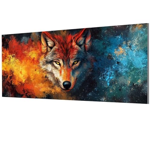 Wolf Malen Nach Zahlen Erwachsene Groß XXL 80x160cm, Malen Nach Zahlen Tier DIY Farbe Acrylfarbe ölgemälde Set mit Pinseln für Zimmer Deko Wand Aesthetic, Geschenke für Frauen, Rahmenlos Model-1744 Wolf Malen Nach Zahlen Erwachsene Groß XXL 80x160cm, Malen Nach Zahlen Tier DIY Farbe Acrylfarbe ölgemälde Set mit Pinseln für Zimmer Deko Wand Aesthetic, Geschenke für Frauen, Rahmenlos Model-1744 von XXDBBDOU