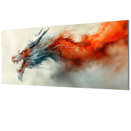 XXDBBDOU Drachen Malen Nach Zahlen Erwachsene Groß XXL 100x200cm, Malen Nach Zahlen Tier DIY Farbe Acrylfarbe ölgemälde Set für Zimmer Deko Aesthetic, Geschenke für Frauen, Model-0154 von XXDBBDOU