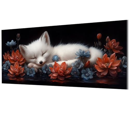 XXDBBDOU Fuchs Malen Nach Zahlen Erwachsene Groß XXL 90x180cm, Malen Nach Zahlen Blume DIY Farbe Acrylfarbe ölgemälde Set für Zimmer Deko Aesthetic, Geschenke für Frauen, Model-0276 von XXDBBDOU